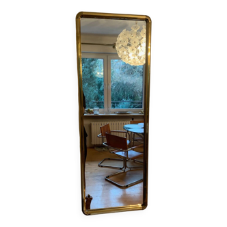 Large brass mirror, Italy, 1950s