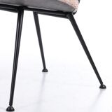 Vintage chair pair with metal legs, 1960s