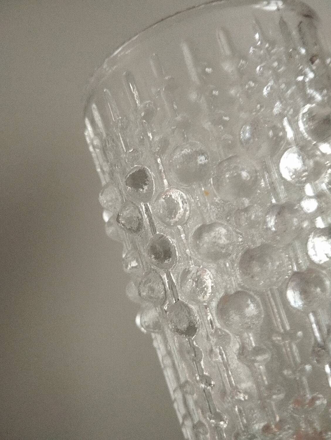 Glass vase from the 70s
