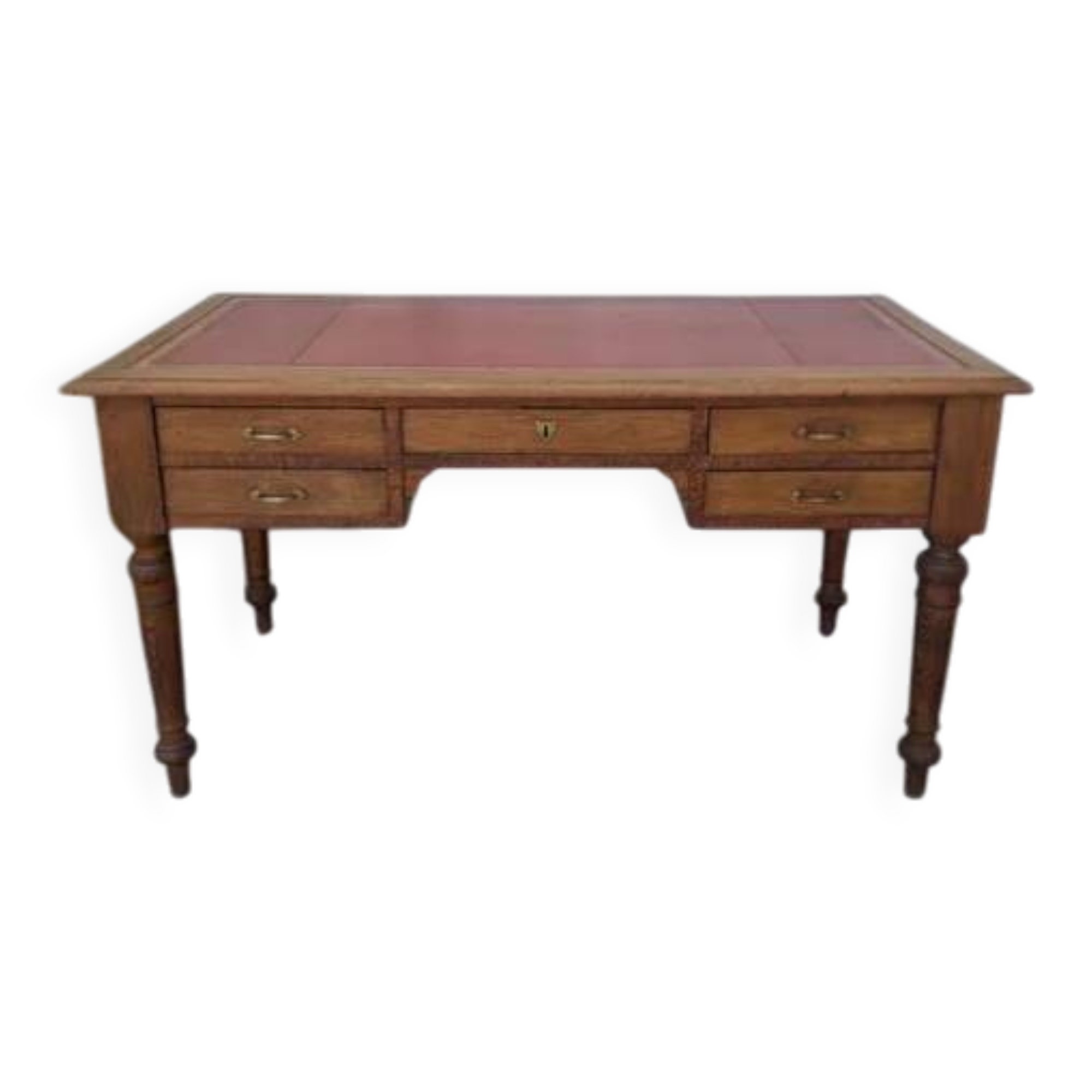 Louis XVI style oak desk