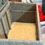 Large wicker toy trunk
