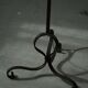 Art déco danois, lampadaire réglable en fer forgé, années 1930