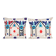 Set of 2 vintage embroidered cushion covers 61x64 cm