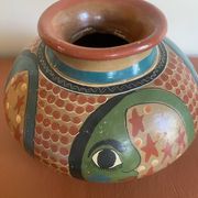 Vintage 90's Mexican ceramic vase