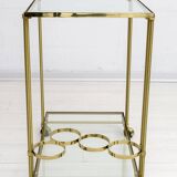 Mid-Century Modern Italian Brass Bar Cart, 1970s