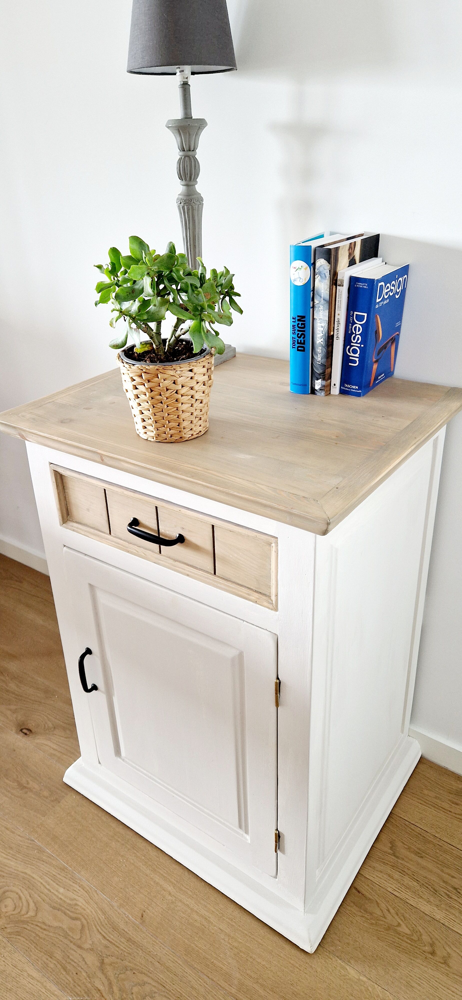 Bahut jam maker solid pine white