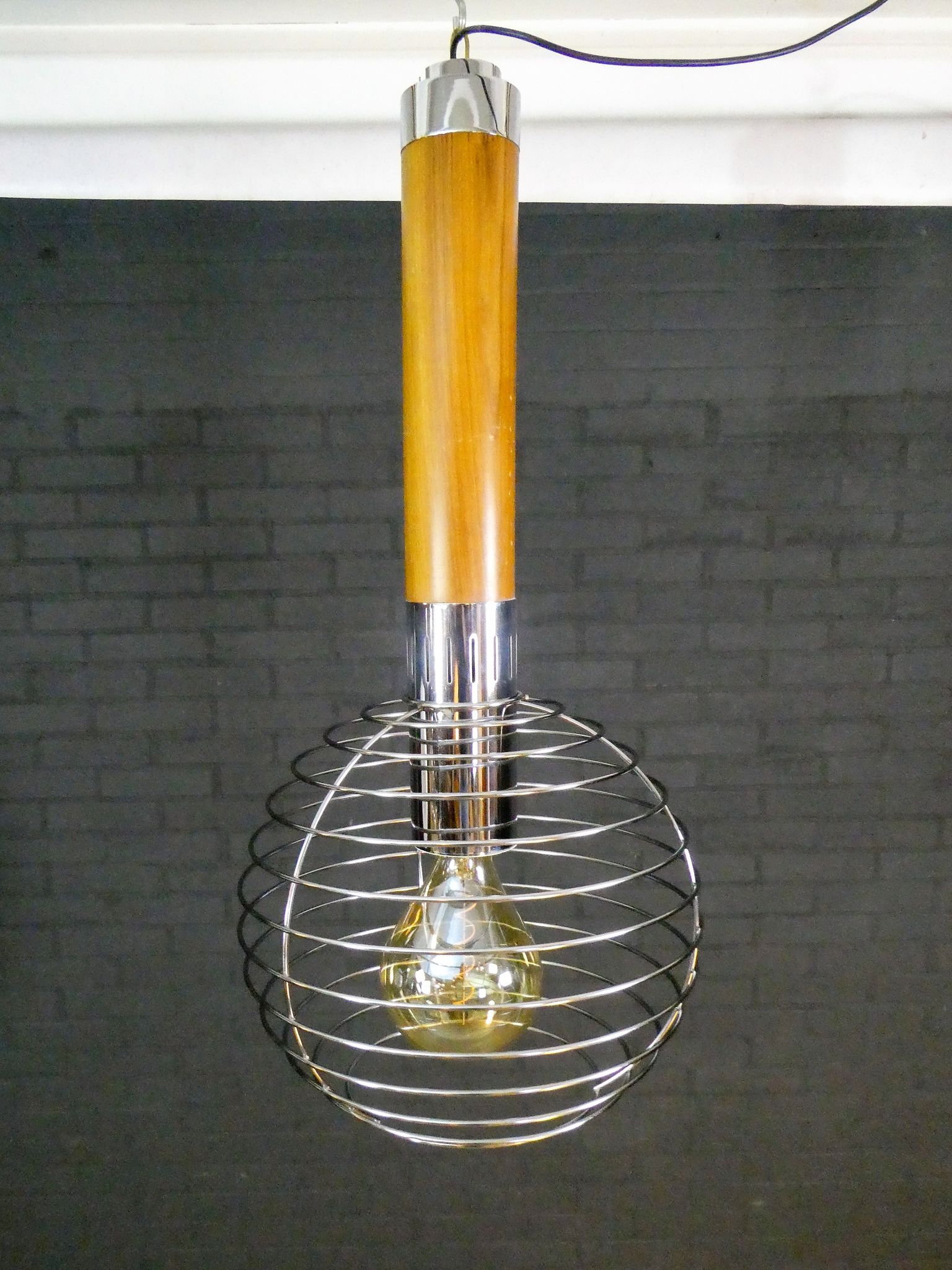 Unique Italian 'urban' hanging lamp by Esperia Luci