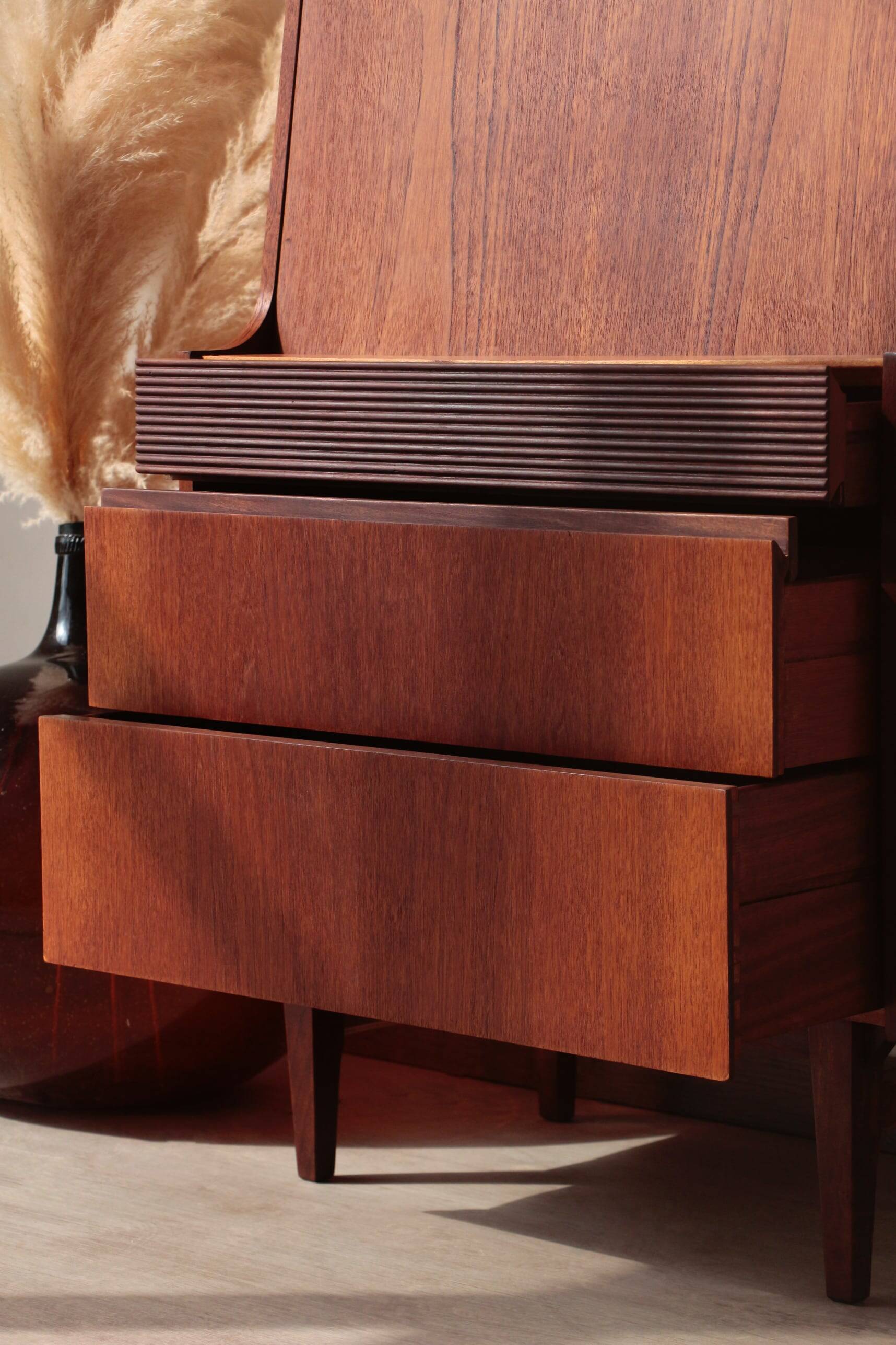 Vintage teak desk by Elliots of Newbury – 1960s design