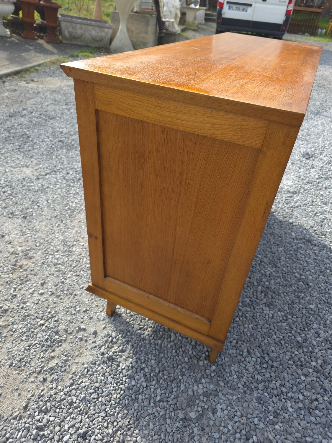 Vintage Scandinavian oak buffet style