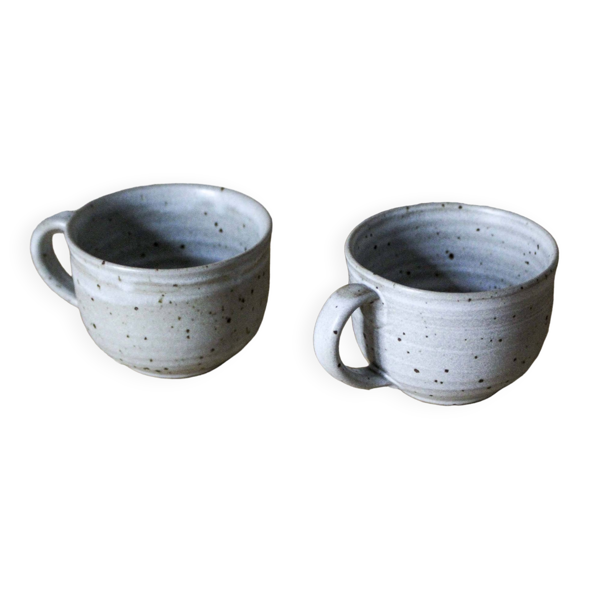 2 Gérald Pott enameled ceramic cups