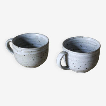 2 Gérald Pott enameled ceramic cups