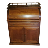 Secretary desk with a teak curtain roll down