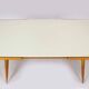 Mid-Century Modern Coffee Table with Glass Top from Cesky Nabytek, 1960s