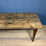 Rustic French oak farmhouse dining table