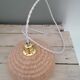 Lamp/suspension/walkman in pink clichy glass