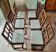 Set of 6 antique hazelwood chairs, 17th–18th century