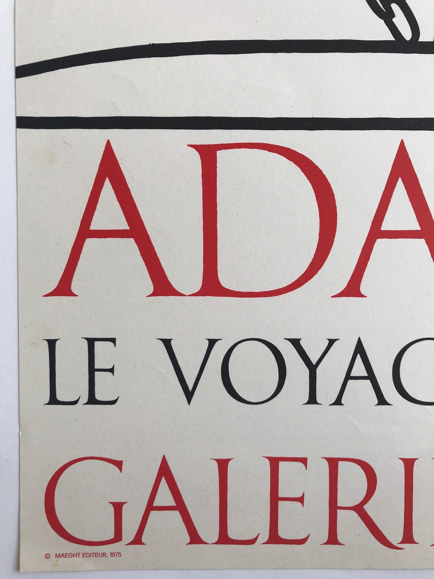 Lithograph poster by Valerio Adami, Galerie Maeght, 1975