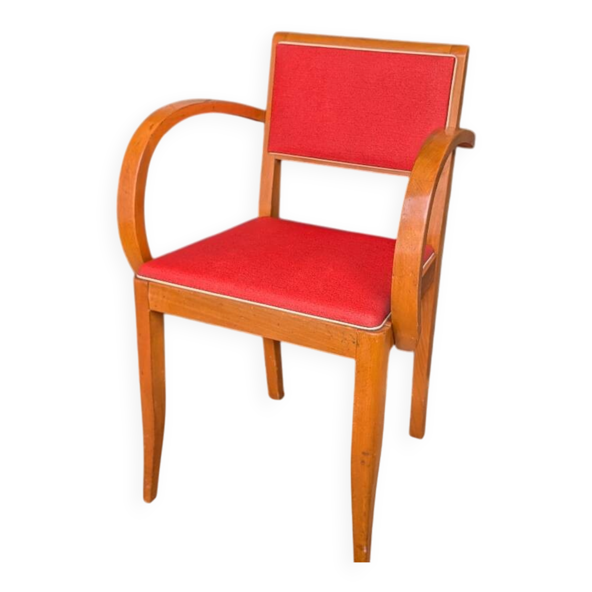 Fauteuil en hêtre courbé, années 40-50