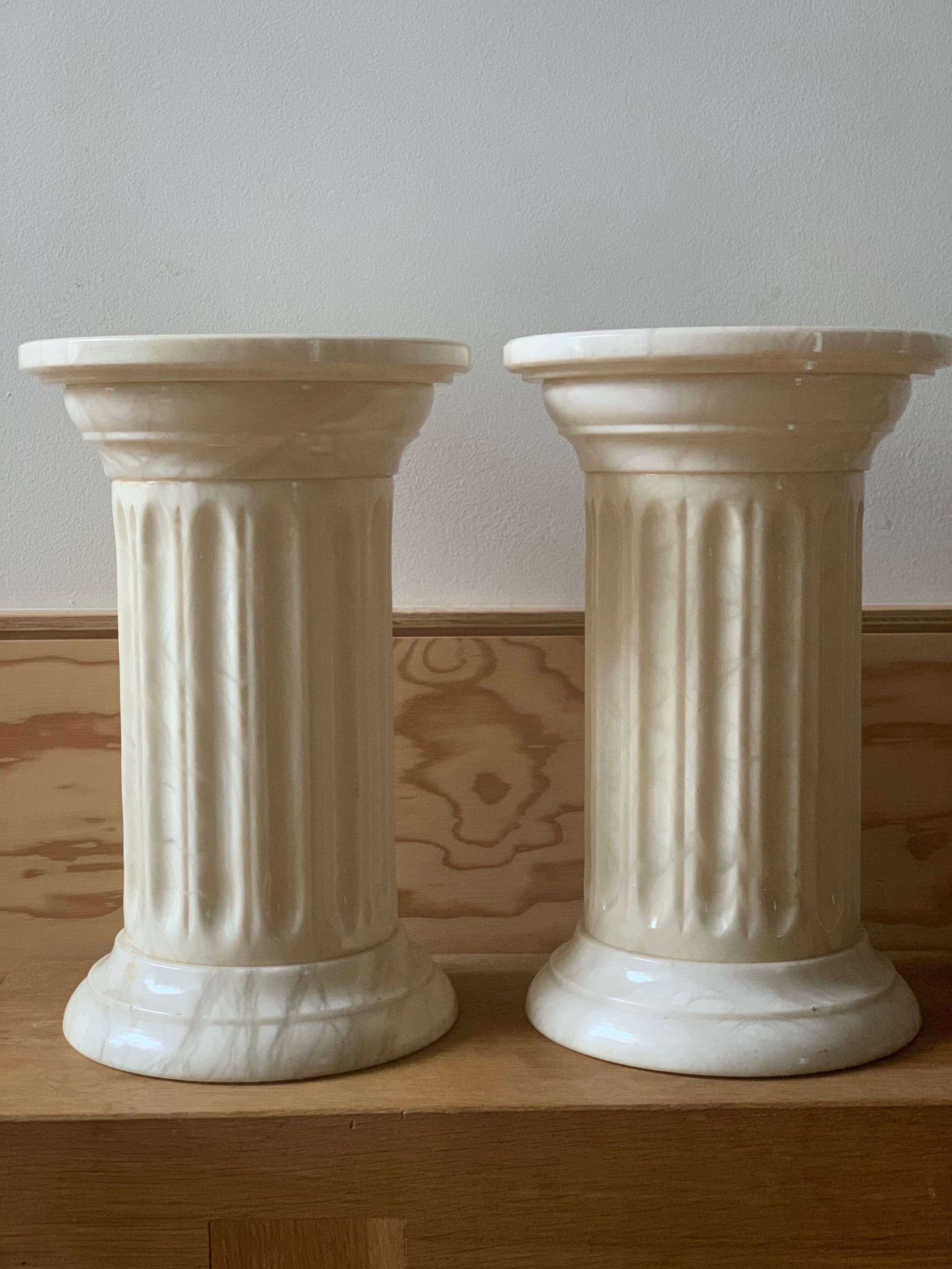 Pair of bright sofa ends
