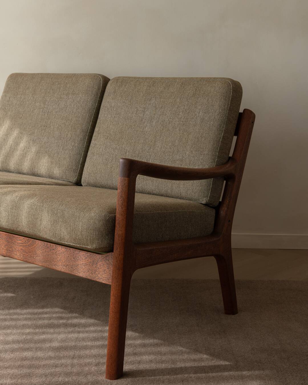 Vintage Senator Two-Seater Sofa by Ole Wanscher for Cado Danish Teak 1960s