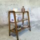 Vintage shelf on wooden legs in wood