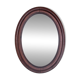 Oval mirror in a mahogany frame, Northern Europe, late 19th century.