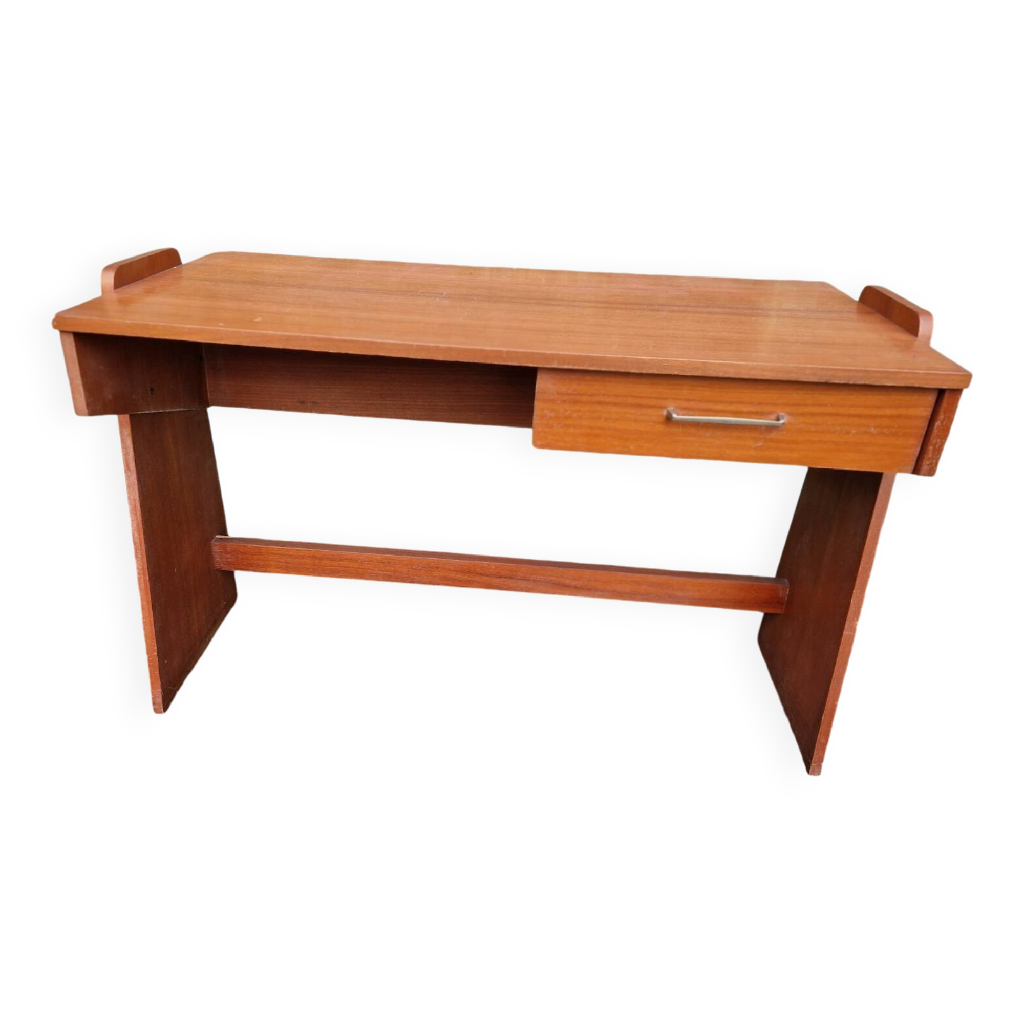 Wood veneer desk, 1970s