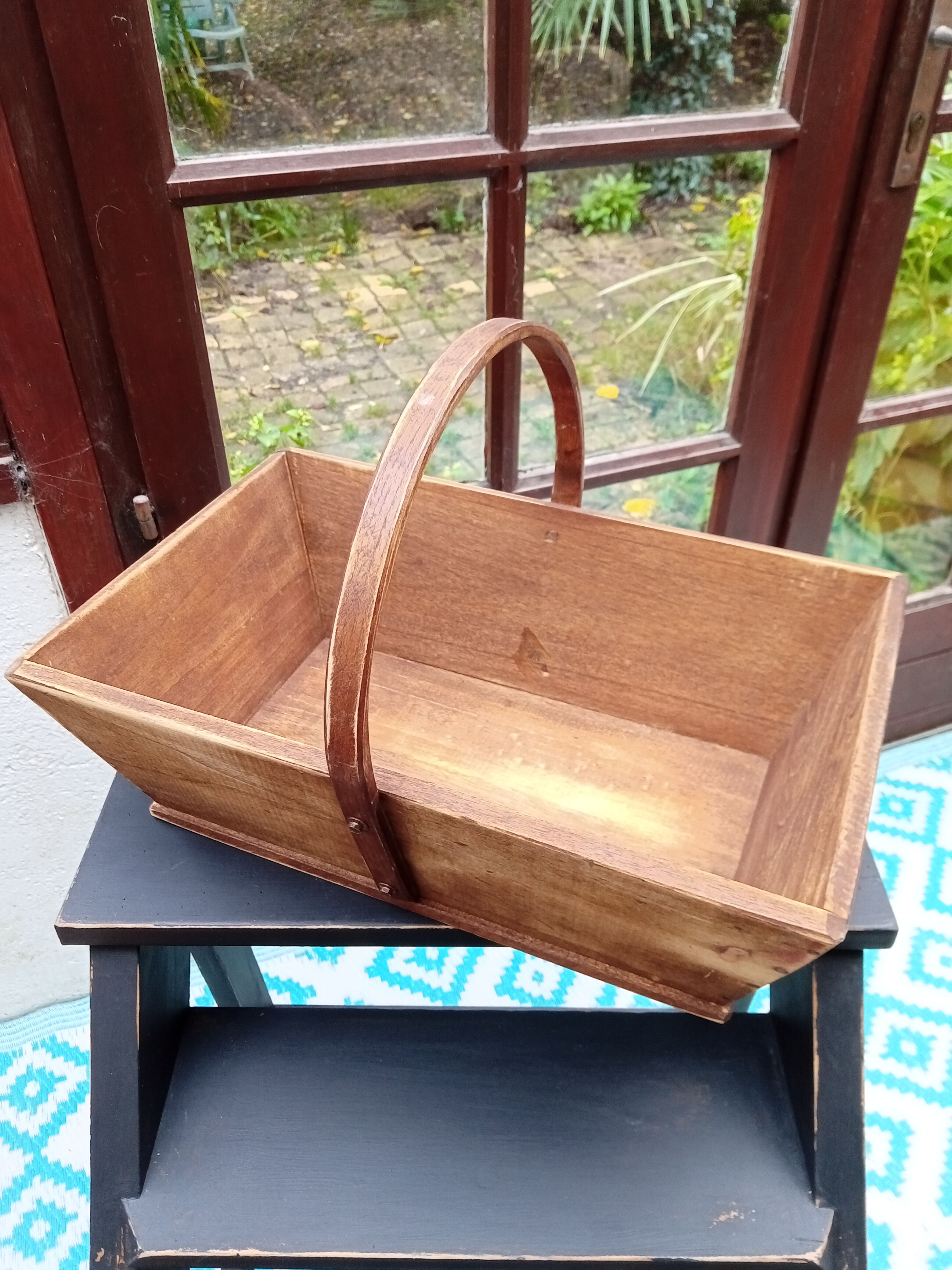 Wooden harvest basket