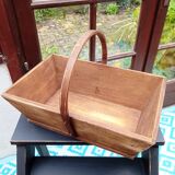 Wooden harvest basket