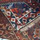 Tapis antique fait main Khamseh persan 156cm x 194cm (1900s)