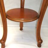 Louis XVI style pedestal table shell acanthus leaf wood marble