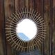 Miroir rotin soleil vintage