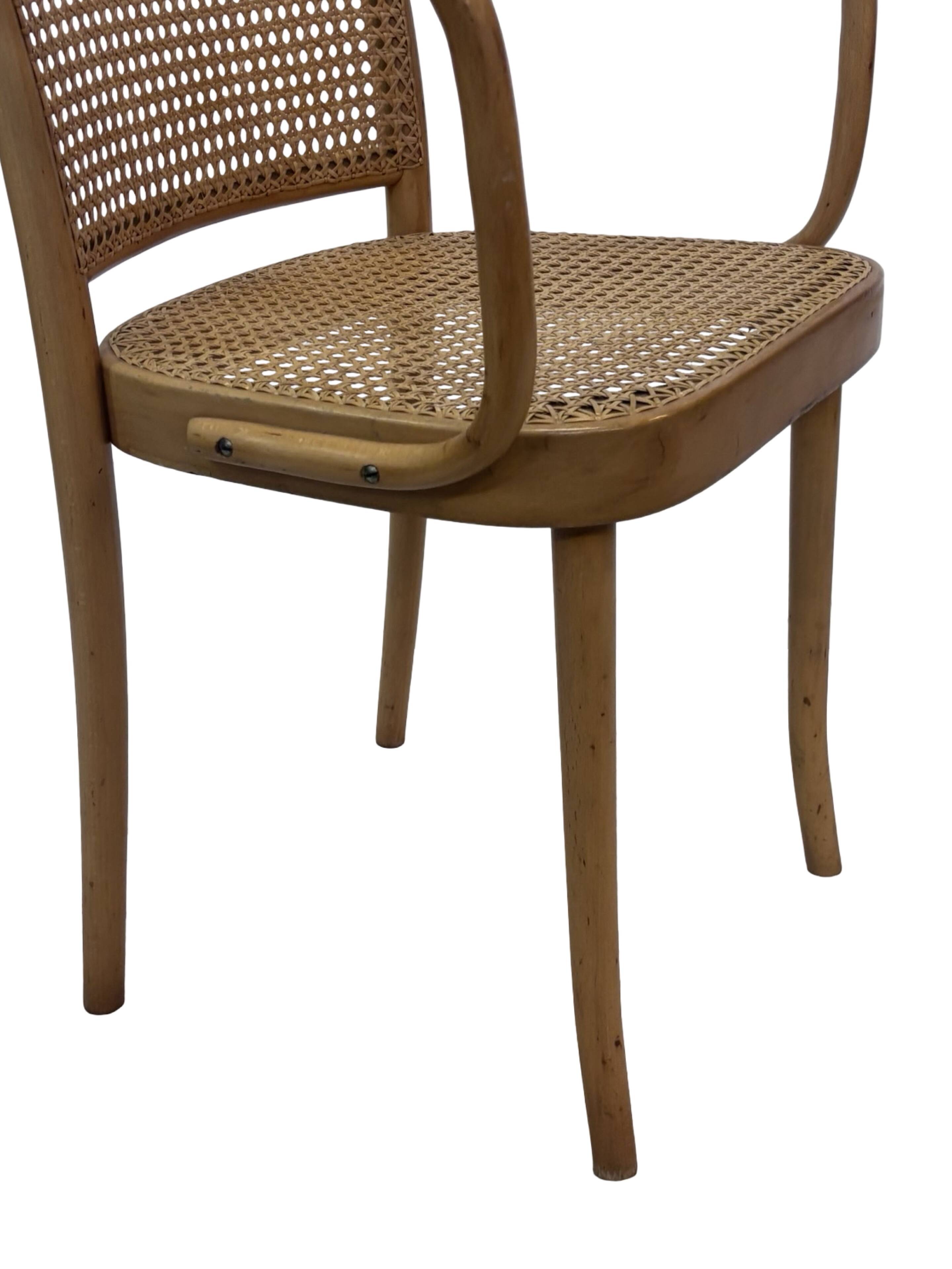 Chaise vintage modèle 811 / Chaise de Prague par Josef Hoffmann pour Ligna FMG 1950