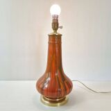 Art Deco lamp in flamed stoneware 1920