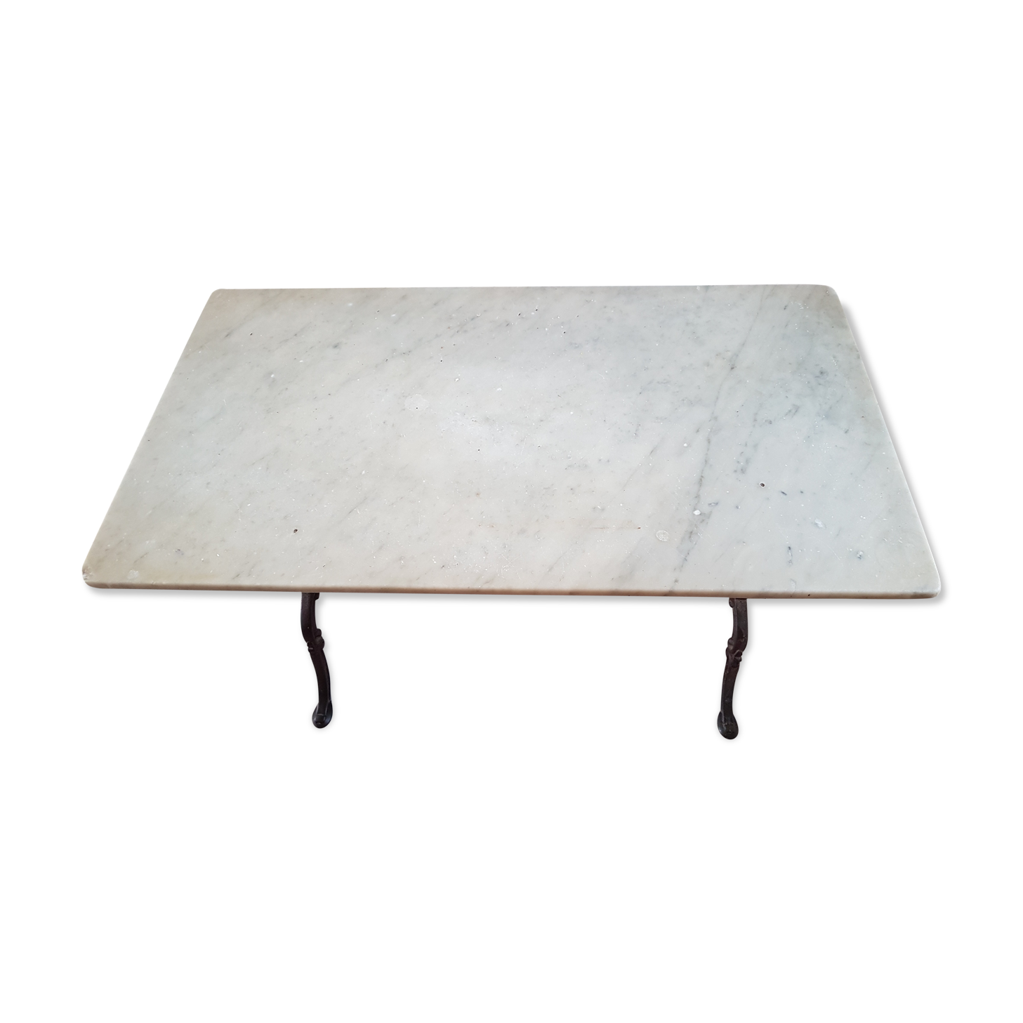 Bistro table with marble top