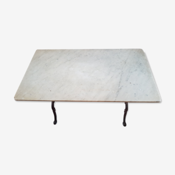 Bistro table with marble top