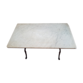Bistro table with marble top