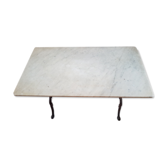 Bistro table with marble top