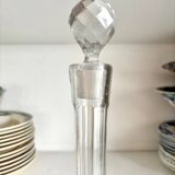 Carafe à liqueur en verre ciselé