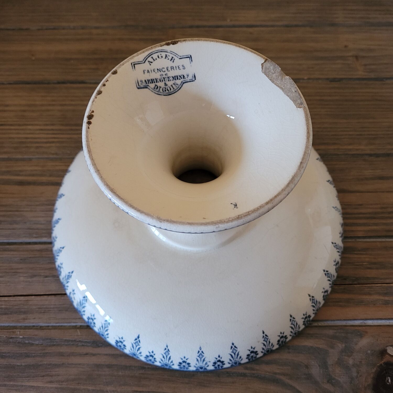 Compotier terre de fer Sarguemines Digouin Algiers