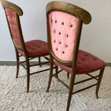 Napoleon 3 Satin Ball Chairs (X2)