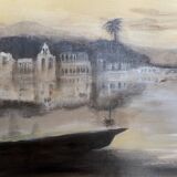 Oil on canvas signed India