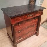 Empire style mahogany chest of drawers