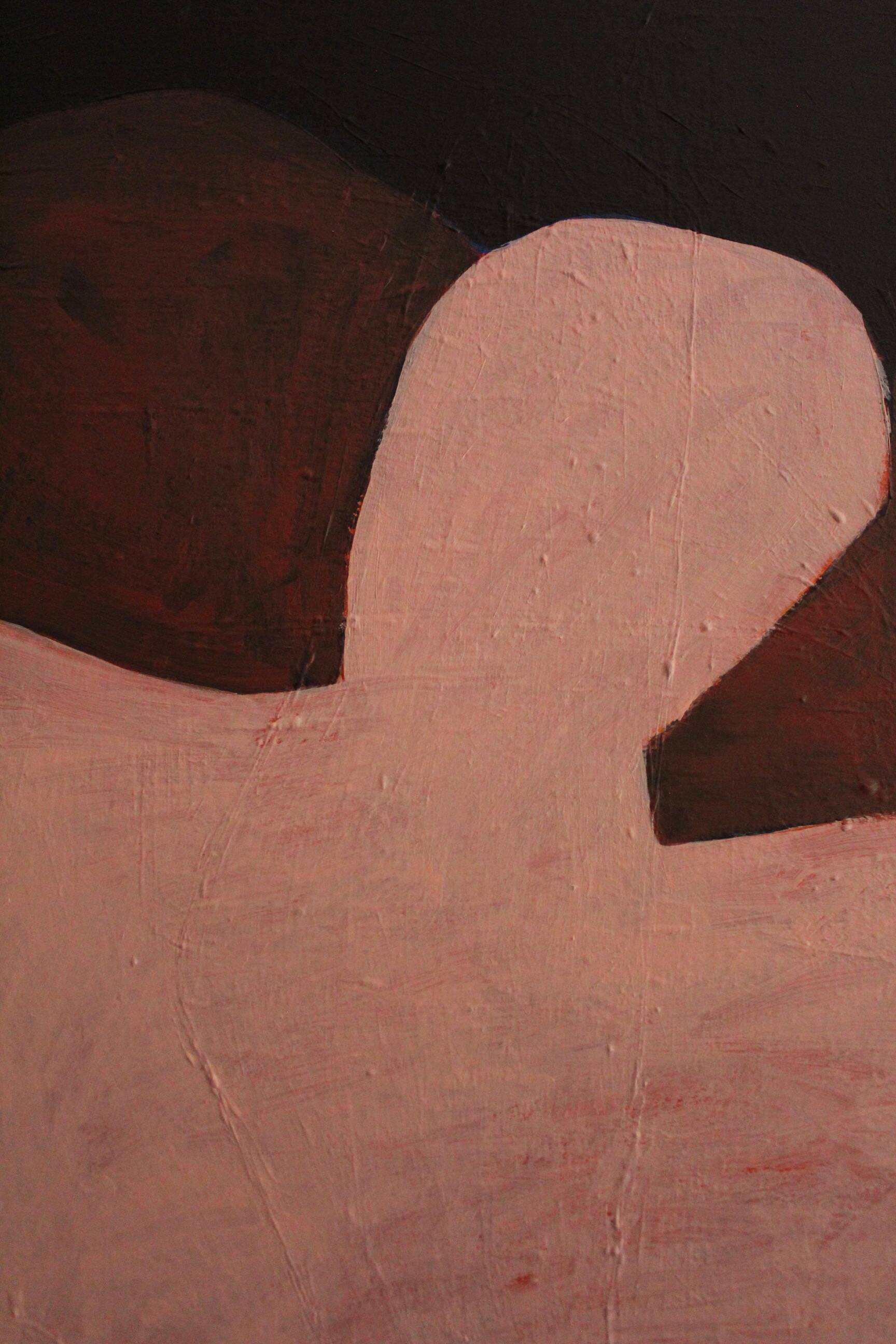 Close to You minimalist couple painting