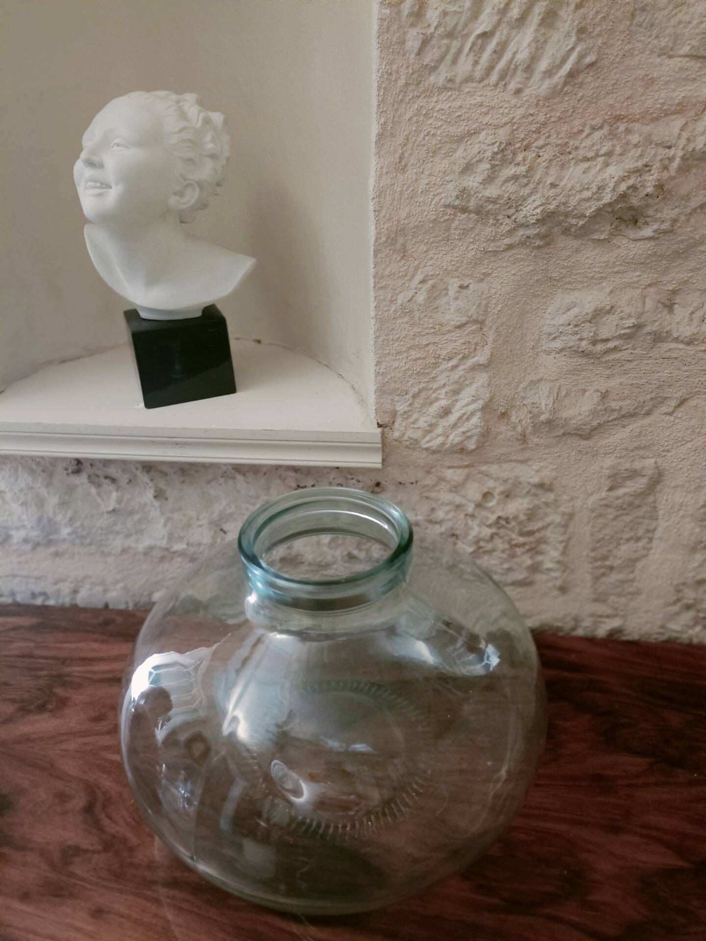 Grand vase, bonbonne en verre