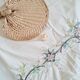 Antique embroidered tablecloth 254x166