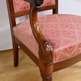 Paire de Fauteuils en Acajou, époque Restauration – Début XIXe