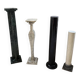 Set of 4 marble columns or pedestals.