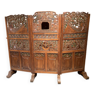 3-sided screen in Indonesian wood