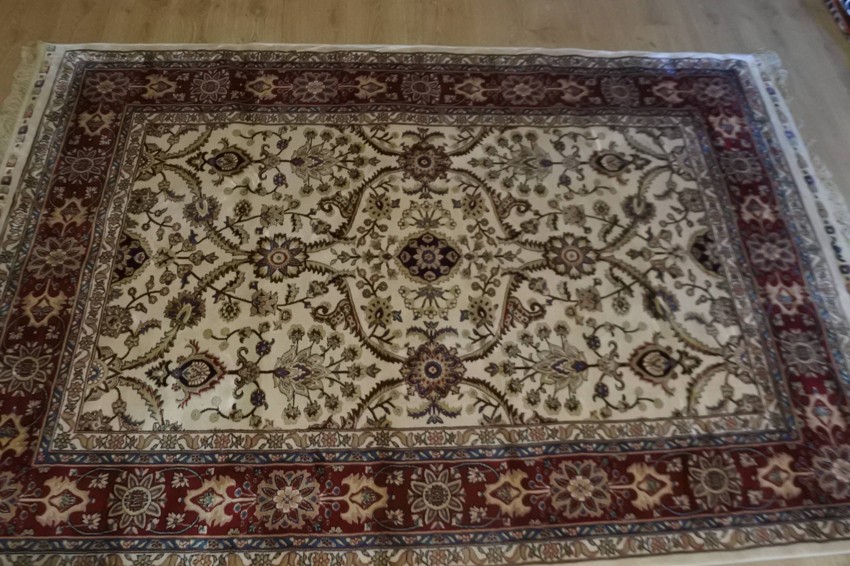 Large Turkish Art Silk Rug 230x160cm Sign